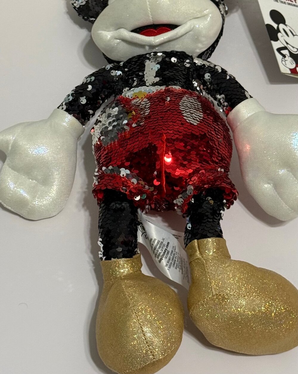 2018 Disney Store Exclusive Mickey: athe True Original Reversible Sequin Plush